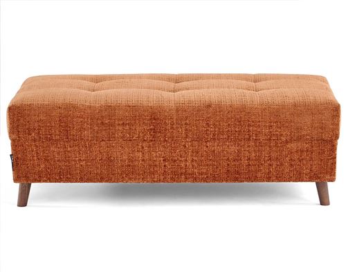 Lisa Design Pouf Velours - Rouille - Image 2