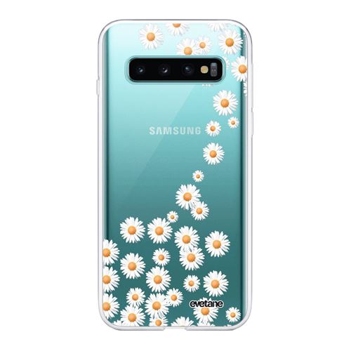 Coque pour Samsung Galaxy S10 Plus 360 intégrale transparente Marguerite Tendance [Evetane®]