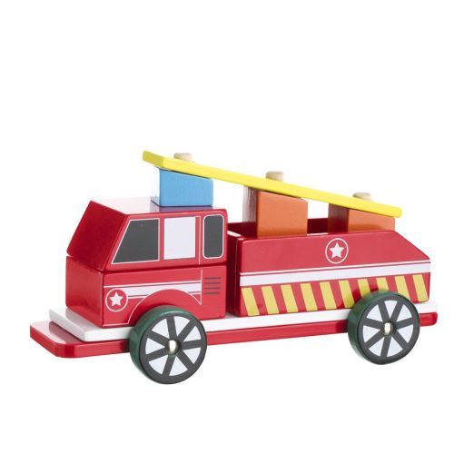 Camion de pompier à construire en bois