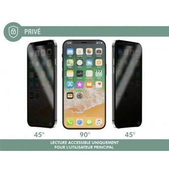 Protection d'écran pour smartphone CABLING ® Protection Anti Espion pour iPhone  11 pro Max, iPhone XS Max - Privacy 3D Protecteur Plein Écran Complet en  Verre Trempé Compatible avec iPhone 11