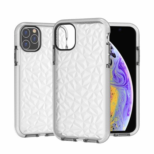 Coque en TPU Hybride 3D de grain de diamant transparent pour votre Apple iPhone XR 6.1 pouces (2019)