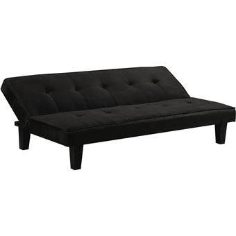 Canape Clic Clac John 3 Places Noir Achat Prix Fnac