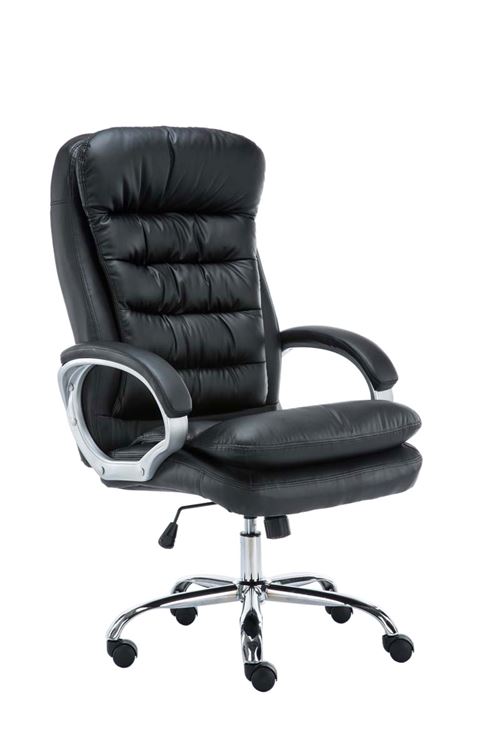 Fauteuil de bureau XXL Vancouver similicuir , Noir