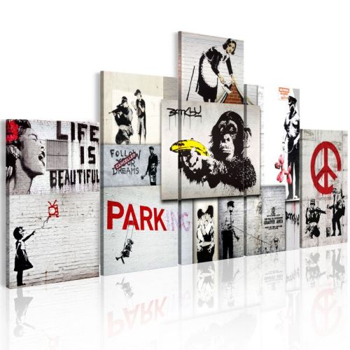 Tableau - Street Crimes: Banksy Art .Taille : 100x50