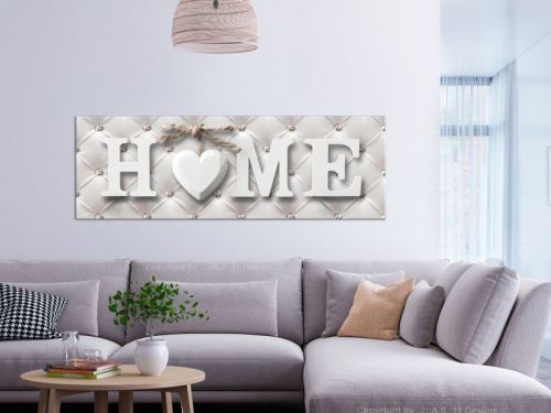 Tableau - Quilted Home (1 Part) Narrow .Taille : 135x45