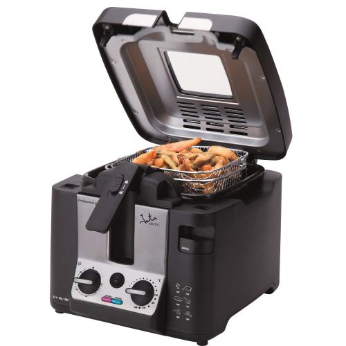 JATA fr1045 | friteuse de chauffage Ultra rapide | 2,5 L | 100% démontable | panier de grande capacité, 2800 W, EN Acier inoxydable