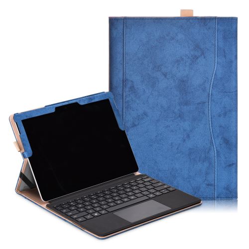Étui de protection avec fente pour Microsoft Surface Go - Bleu foncé