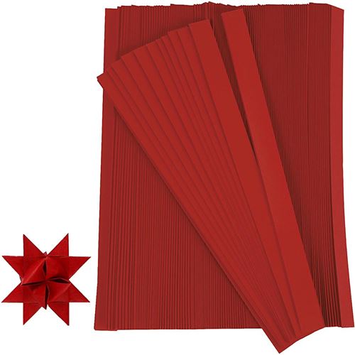 Creotime bandes de tresse rouge 45 cm 100 pièces