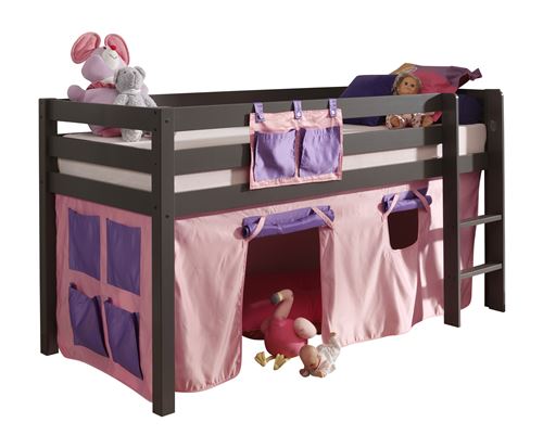 Paris Prix - Tente Textile Pour Lit pino Rose Rose