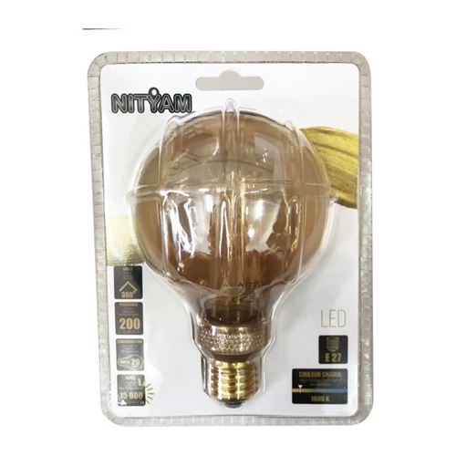 globe e27 g95 déco nouvelle génération - 4 w équivalence 20 w - blanc chaud