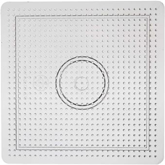Plaque carrée pour perles à repasser Midi - 14,5 x 14, 5 cm - 10