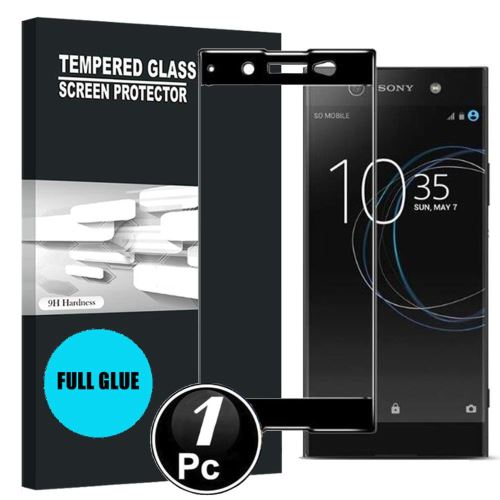 Sony Xperia XA1 Ultra Vitre protection d'ecran en verre trempé incassable protection integrale Full 3D Tempered Glass FULL GLUE - [X1-Noir]