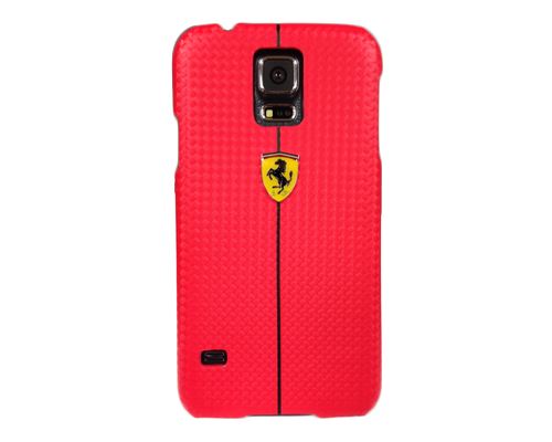 Coque Arrière Carbone Rouge Ferrari Formula 1 Compatible Samsung S5