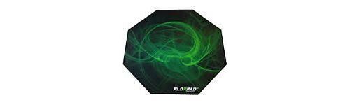 florpad florpad venom gamer-/esport-bodenschutzmatte - grün, weich, core noir