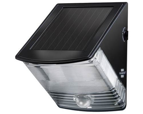 Brennenstuhl solar led-wandleuchte sol 04 plus, s. - noir, solarleuchte avec bewegungsmelder, pour den einsatz im freien, ip44,