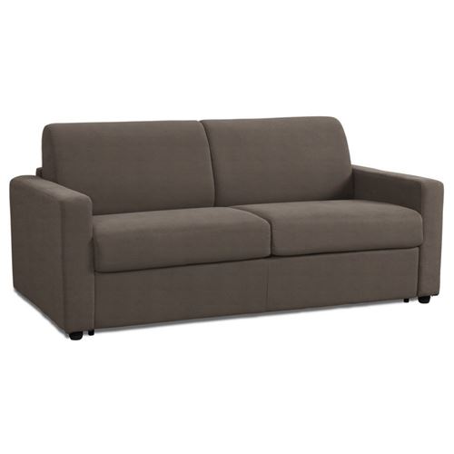 Canapé convertible NIGHT RAPIDO 120cm matelas 14cm revêtement polyuréthane taupe