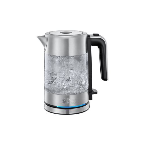 Russell Hobbs Compact Home 24190-70 - Waterkoker - 0.8 liter - 2.2 kW - glass/glossy stainless steel/black