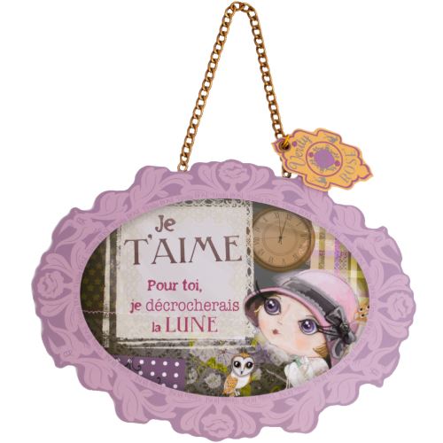 Plaque déco à suspendre Je t'Aime Verity Rose