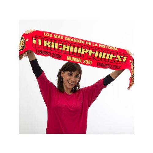 Foulard Espagne 3 fois Champions
