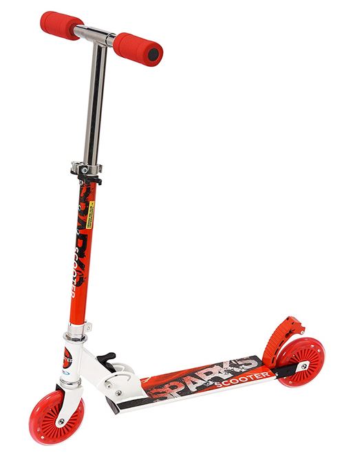 Stamp - Jb222001 - Trottinette À Étincelles - Sparkling Scooter - Roues en PU - Frein Arrière - Livré avec 3 Jeux De 2 Pierres
