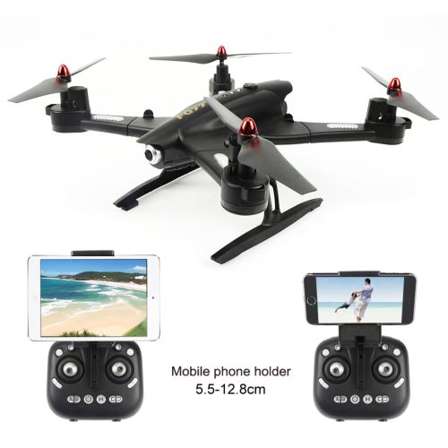 FQ777 FQ02W drone pliable - wifi drone avec 200w caméra hauteur maintien mode 4CH - Noir