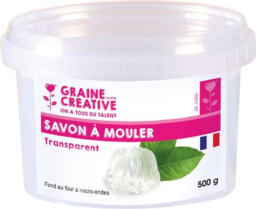 Dtm Bloc Savon À Mouler 500 G - Transparent - Graine Créative