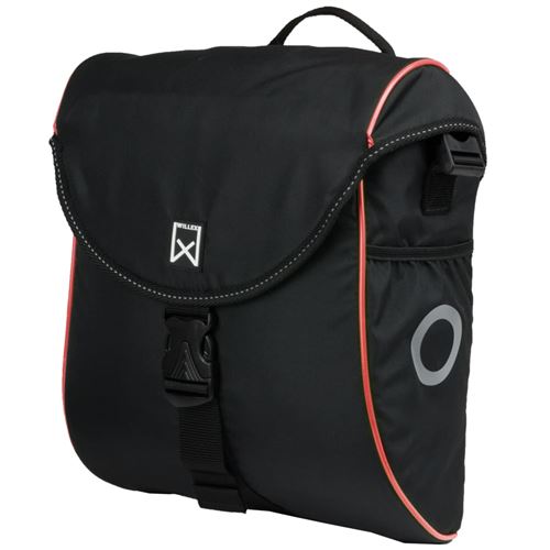 Willex Sacoche de vélo 300 S 12 L Noir et rouge