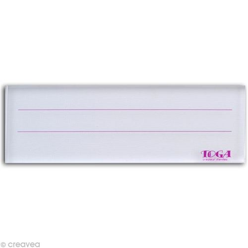 Bloc Acrylique pour tampon transparent - 5,5 x 15 cm