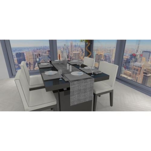 Soleil docre chemin de table - galaxy - 40x180 cm - noir 800017