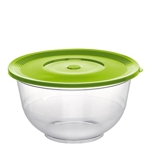 Emsa 514562 superline saladier avec couvercle san polyéthylène transparent vert 22 cm
