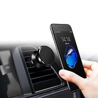 Support Voiture Magnetique pour Telephone Smartphone avec Aimant  Ventilateur Universel 360 Rotatif (ROUGE) - Accessoire téléphonie pour  voiture - Achat & prix