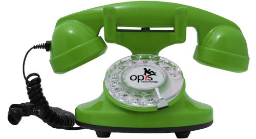 téléphone vintage Opis FunkyFon vert