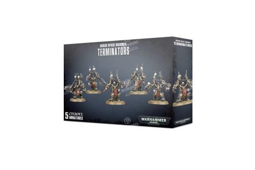 Games Workshop Multicolore Figurines Warhammer 40K - Space Marine Du Chaos Terminators (2019) (X5) - Image 4
