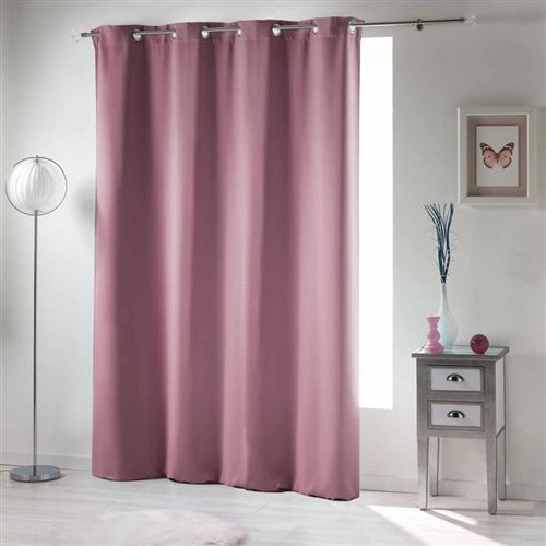 Rideau a oeillets 140 x 240 cm occultant uni occult Dragee