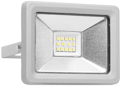 Smartwares FL1-DOB10 Projecteur à LED avec Connecteur Facile Aluminium 10 W Gris 12 x 7,5 x 12,8 cm