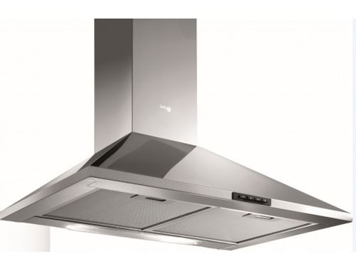 Turboair CERTOSA IX/A/60/PB - Hotte - hotte décorative - largeur : 60 cm - profondeur : 45 cm - extraction et recirculation (avec kit de recirculation supplémentaire) - inox brossé