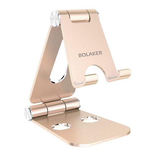 Support Bureau pour Smartphone BOLAKER d'or