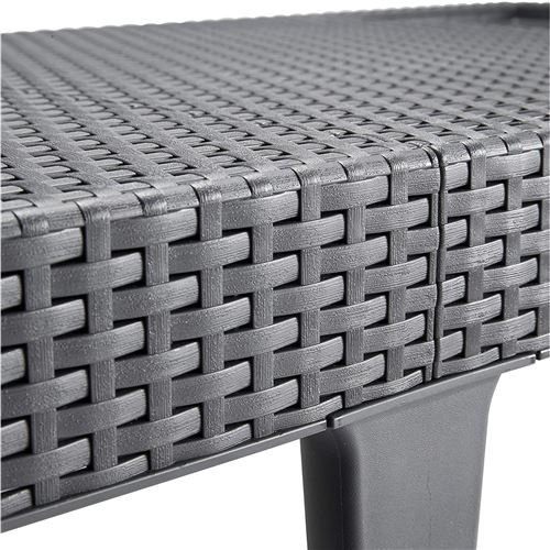 Allibert Bain De Soleil Jaipur 4 Positions Imitation Resine Tressee Graphite Mobilier De Jardin Achat Prix Fnac