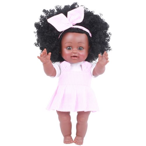 Black Girl Poupées Afro-Américaine Jouer Poupées Lifelike 35Cm de Jeu Pour Bébé Poupées Pk BT037
