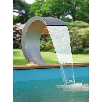 Cascade LED Ubbink Mamba Pour Étang/Piscine - Acier Inox 54cm - LED Bleu