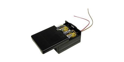 MPD BK-6049 Battery Box 8x AA Closed Case with Cable 71.8x65.28x37...