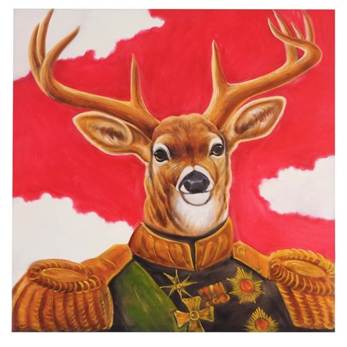 Mendler - Tableau à l'huile - Peint à la main - 100x100 cm - Image 3