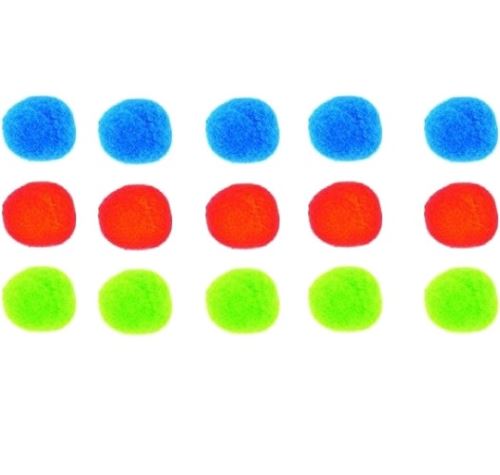 Toi-Toys boules de splash bleu/vert/rouge/rouge 15 pièces