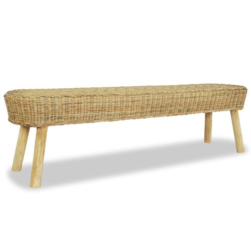 vidaXL Halbankje 160x35x45 cm natuurlijk rattan