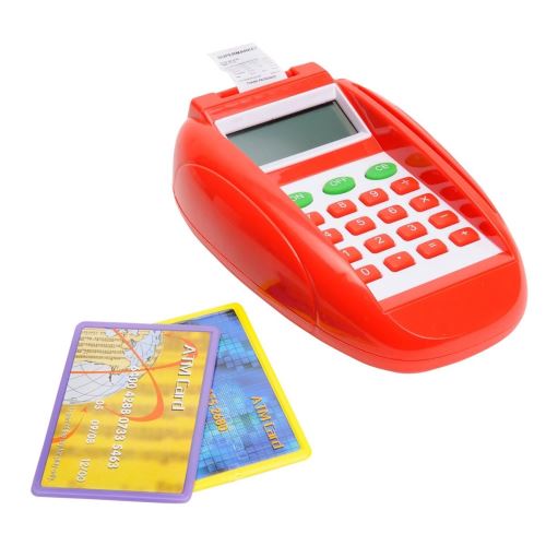 Lecteur de carte bancaire avec fonction calculatrice - jeu d'imitation marchande
