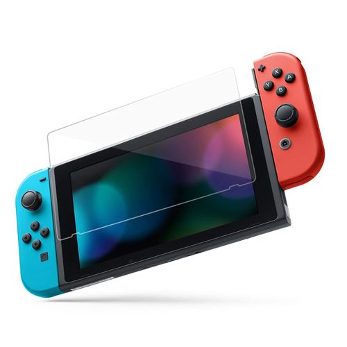 INECK® Verre Protection écran pour Nintendo Switch Protecteur d'écran Premium Ultra Résistant en Verre Trempé - Transparent,Dureté de 9H pour Nintendo Switch