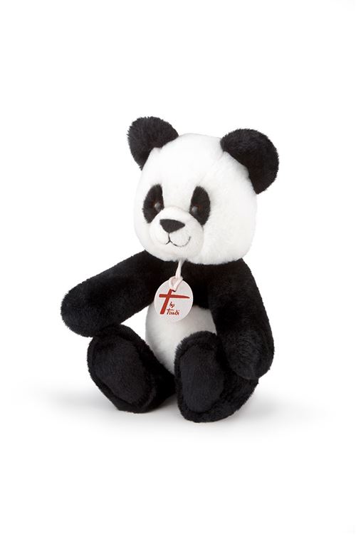 Trudi ours en peluche panda 27 cm blanc/noir