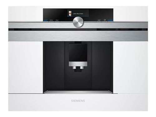 Siemens CT636LEW1 - Machine à café automatique - intégrable - 19 bar - blanc