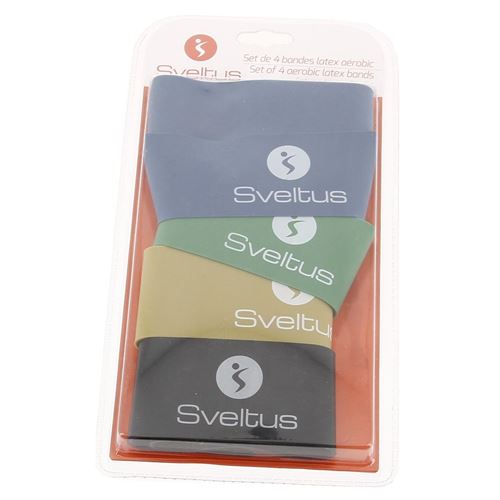Sveltus Noir Bandes Latex Aerobic (X4) - Image 3