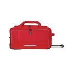 SAC DE VOYAGE A ROULETTE ROUGE GRIS LADY